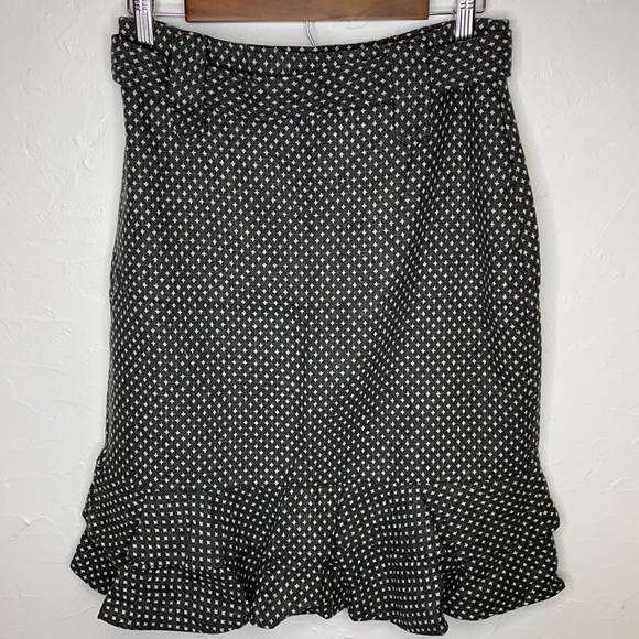 - Two tcv Gray/Blue Ruffled Pencil/Tulip Skirt with belt NWT - Picture 6 of 11